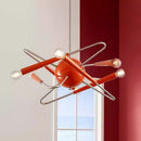 Axyaa Orange Living Room Chandelier LED Pendant Lights
