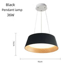 Axyaa Designer Wood Grain Ceiling Pendant Lamp for Living Room LED Lighting Fixtures