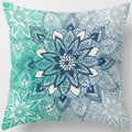 Axyaa Floral Landscape Square Pillowcase
