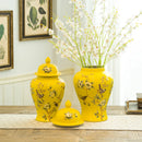 Axyaa Chinese Style Porcelain Vase Decoration, Jingdezhen Ceramic General Jar
