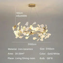Axyaa Ginkgo Leaf Chandelier: Luxury Designer Art Nordic Branch Lamp