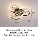 Axyaa LED Ceiling Chandelier: Modern Dimmable Lighting for Home, Living Room, Bedroom
