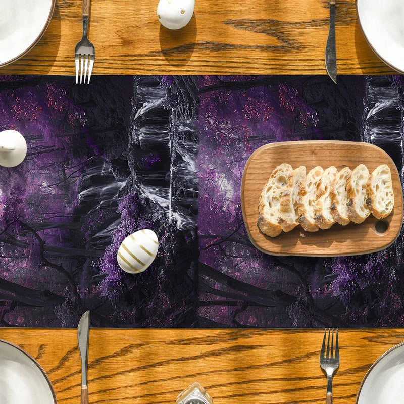 Axyaa Forest Stream Table Runner for Kitchen Dining and Holiday Room Decor