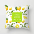 Lemon Pattern Summer Cushion Cover for Sofa Decor by Axyaa