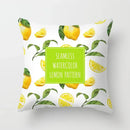 Lemon Pattern Summer Cushion Cover for Sofa Decor by Axyaa