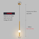 Axyaa Long Line Black/Gold Pendant Light for Bedroom and Living Room Wall Decor