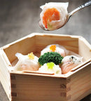 Axya Bamboo Steamer Cooker for Chinese Dumplings Dimsum Fish Vegetable Kitchen Cooking