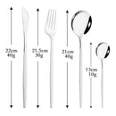 Axyaa Black Gold Stainless Steel Dinnerware Set - Elegant Tableware Collection