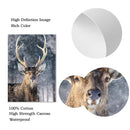 Axyaa Winter Snow Animals Canvas Wall Art Print for Living Room