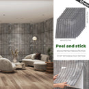 Axyaa 3D Stereo Self-Adhesive Grille Wall Stickers - 10 Pieces | 40*40 cm Square Sheets