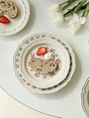 Axyaa 10-Inch Dinner Plate Set - Versatile & Elegant for Breakfast, Desserts, and Dim Sum