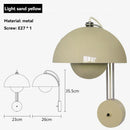 Axyaa Nordic Bud Wall Light Chrome Bedroom Lamp Home Decor Fixture