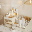 Axyaa Desktop Cosmetic Display Shelf Organizer with Drawer for Bedroom and Dorm