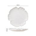 Axyaa Flower Ceramic Steak Plate Serving Pasta Dessert Molecular Cuisine Restaurant Supplies
