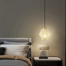 Axyaa Gold Copper Glass Pendant Lamp Minimalist Luxury Chandelier for Home Decor