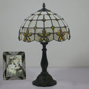 Axyaa Tiffany Lilac Flower Table Lamp - Stained Glass Art Decor