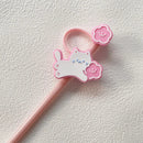 Axyaa Silicone Cartoon Straw Cover Cap, Cute & Heat-resistant Drinking Accessory