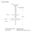 Axyaa Flamingo LED Chandelier Pendant Light for Modern Spaces