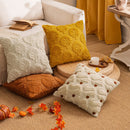 Axyaa Fall Leaf Squirrel Embroidery Pillowcase | Thanksgiving Sofa Decoration 45x45/50x50cm