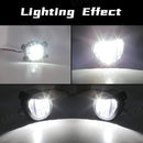 Axyaa LED Fog Lamp DRL for Jeep Wrangler JK - White Daylights 6500K