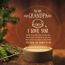 Axyaa 3D Night Light Wooden Base Acrylic LED Lamp, Personalized Gift