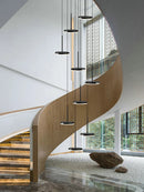Axyaa Modern Nordic LED Staircase Chandelier for Living Room Restaurant Attic