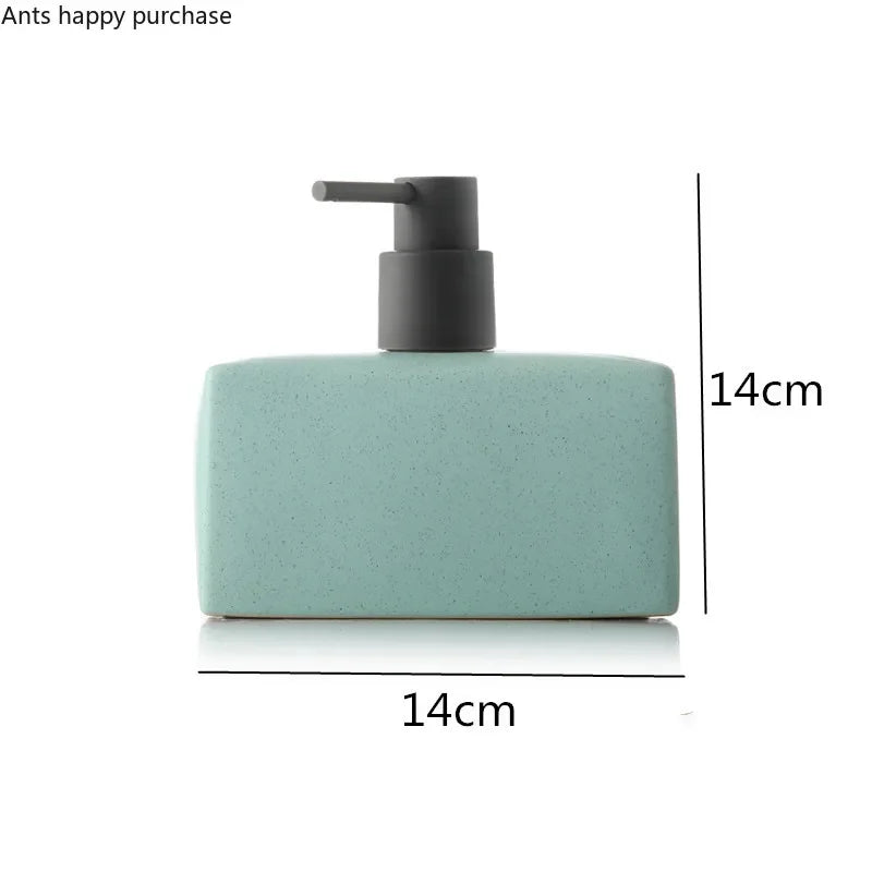 Axya 500ml Ceramic Soap Dispenser Shampoo Shower Gel Bottle Empty Hand Sanitizer Container