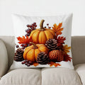 Axyaa Autumn Leaf Pattern Decorative Pillow Cover for Sofa Bedroom Car