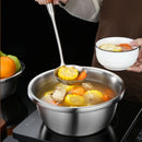 Axyaa Stainless Steel Drain Colander Basket for Round Rice Washing and Straining