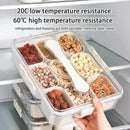 Axyaa Spice Tray with Lid & Handle: Divided Serving Box for Snacks & Charcuterie