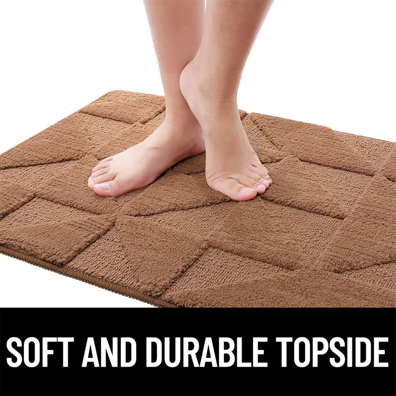 Axyaa Absorbent Entry Mat Dirt Resistant Anti-slip Rug for Home Kitchen Decor