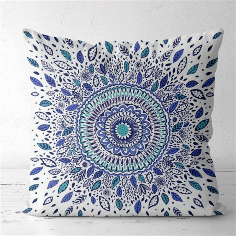 Axyaa Mysterious Pattern Flower Cushion Cover for Home Decor