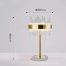 Modern Crystal Floor LED Lamp for Bedroom and Living Room Decor by Axyaa