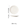 Axyaa Matte Striped Ceramic Plate Set for Molecular Cuisine Tableware