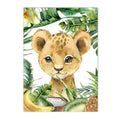 Axyaa Nursery Decor Animals Canvas Prints for Baby Kids Room