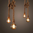 Axyaa Industrial LED Pendant Lamp in Retro Hemp Rope Style for Home Decor