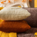 Axyaa Halloween Pumpkin Plush Pillowcase Double-Sided Cushion Cover - 50x50cm