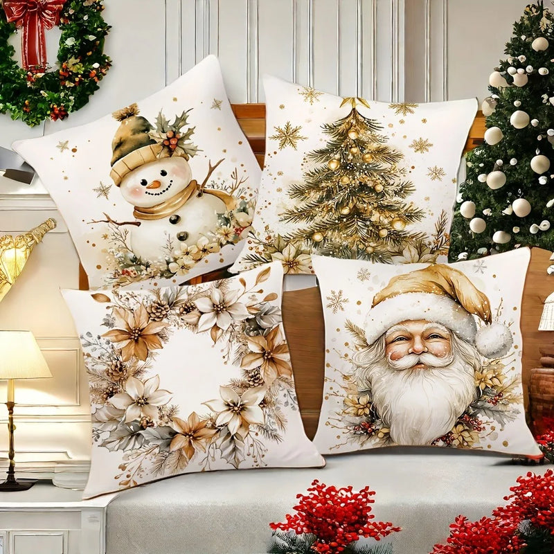 Axyaa Christmas Pillowcase Set for Festive Home Decor