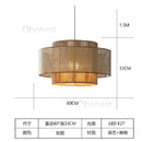 Axyaa Handmade Hemp Rope Chandelier, Vintage LED Pendant Lights for Dining Room