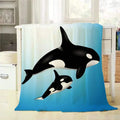 Axyaa Killer Whale Orca Ultra Soft Throw Blanket for Home Bed Couch