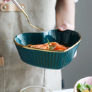 Nordic Love Ceramic Bowl by Axyaa - Versatile Kitchen Tableware & Home Decor