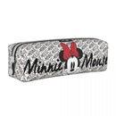 Axyaa Mickey Minnie Pencil Case Pouch for Students - Large Storage Zipper Stationery