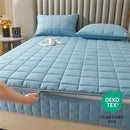 Axyaa Quilted Fitted Mattress Cover with Zipper - All-Inclusive Soft Protector