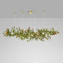 Axyaa Luxury Glass Gingko Leaf Chandelier for Home Decor