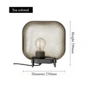 Axyaa Nordic Glass LED Floor Lamp - Elegant Oval Design for Home Decor