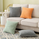 Axyaa Green Rabbit Fur Cushion Cover | Plush Soft Pillowcase for Sofa Décor
