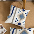 Boho Loop Tufted Tassel Pillow Cover for Home Decor by Axyaa