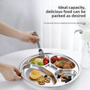 Axyaa 304 Stainless Steel Dividing Plate Children's Four Compartment Plate