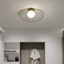 Industrial Ceiling Light Axyaa Straw Hat Glass Ball Lamp Nordic Creative Black or Gold