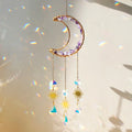 Axyaa Crystal Sun Catcher Prism Ball Moon Rainbow Wind Chimes Home Garden Decoration